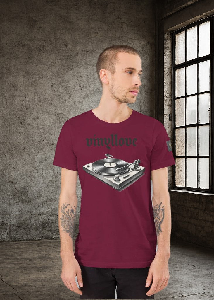 ausgefallenes T-shirt vinyllove prestigewavewear
