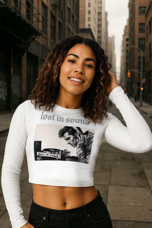 Crop Top lost in sound prestigewavewear